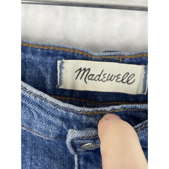Madewell Jeans Size 27/28 High-Rise Slim BoyJean In Lita Wash: Step Hem Edition - Picture 8 of 14